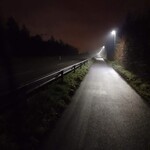 Die Landstraße zwischen Waghäusel und Kirrlach...